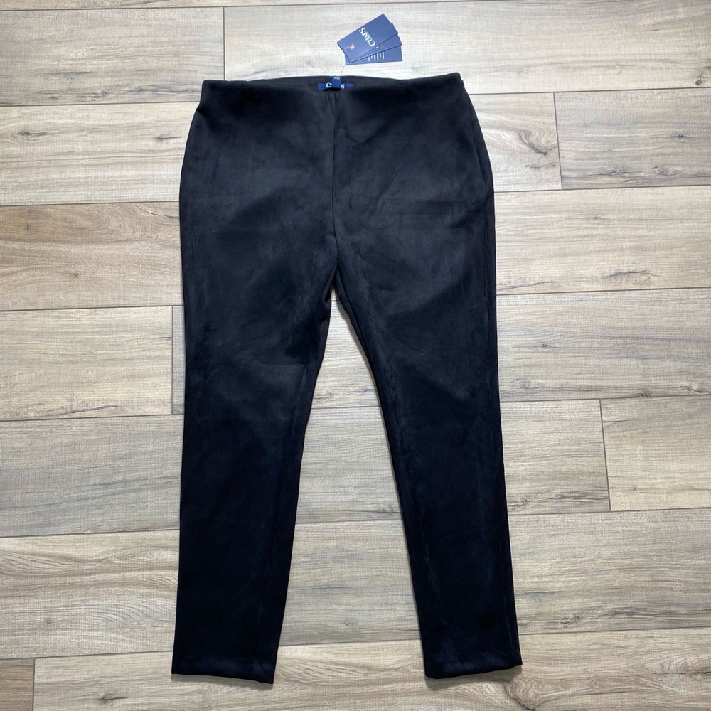 Chaps Women's Super Stretch Leggings Mid Rise‎ Size XL Black